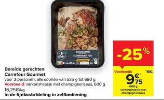 Carrefour Bereide gerechten aanbieding