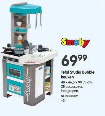 Smoby tefal studio bubble keuken 48x46,5x99 cm