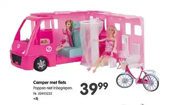 Fun Camper met fiets aanbieding
