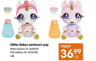 Glitter babyz eenhoorn pop