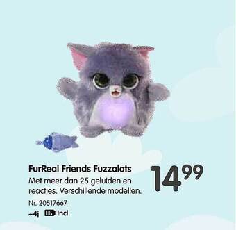 Fun Furreal friends fuzzalots aanbieding