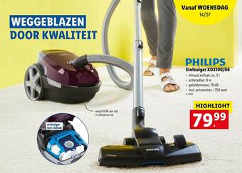 Lidl Philips Stofzuiger Xd3100-06 aanbieding