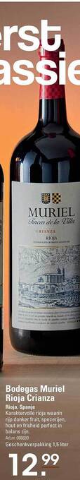 Sligro Bodegas muriel rioja crianza aanbieding
