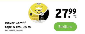 GAMMA Isover comfi tape 5 cm 25 m aanbieding