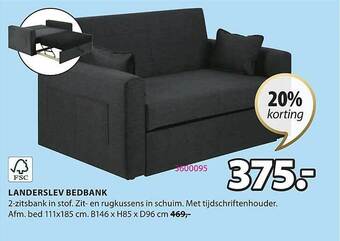 Jysk Landerslev bedbank aanbieding