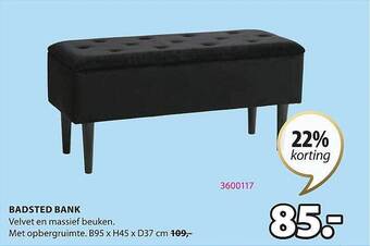 Jysk Badsted bank aanbieding