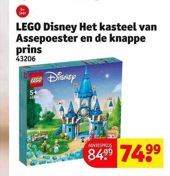 Kruidvat Lego disney het kasteel van assepoester en de knappe prins aanbieding