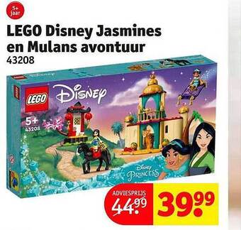 Kruidvat Lego disney jasmines en mulans avontuur aanbieding