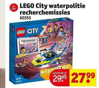 Kruidvat Lego city waterpolitie recherchemissies aanbieding
