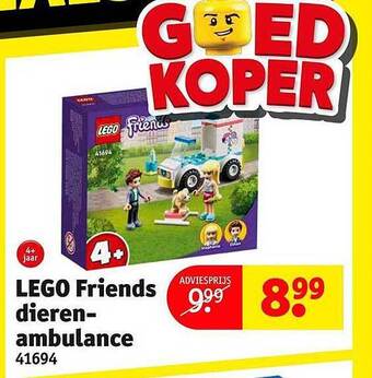 Lego friends dierenambulance