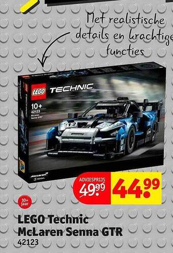 Kruidvat Lego technic mclaren senna gtr aanbieding