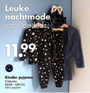 Wibra Kinder pyjama aanbieding