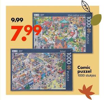 Wibra Comic puzzel 1000 stukjes aanbieding