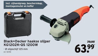 GAMMA Black+Decker Haakse Slijper KG1202K-QS 1200W aanbieding