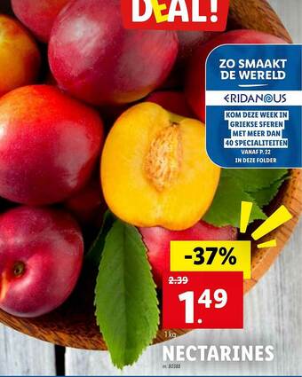 Lidl Nectarines aanbieding