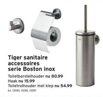 GAMMA Tiger Sanitaire Accessoires Serie Boston Inox aanbieding