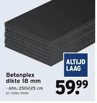 GAMMA Betonplex Dikte 18mm aanbieding