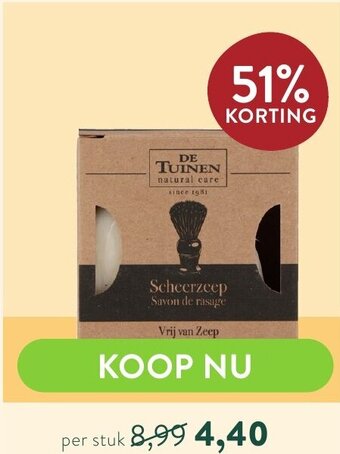 De tuinen scheerzeep