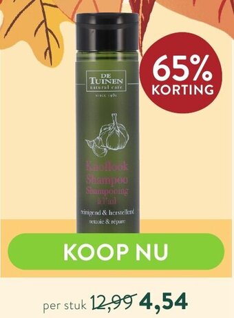 Holland & Barrett De tuinen knoflook shampoo aanbieding