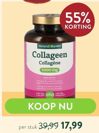 Holland & Barrett Collageen aanbieding