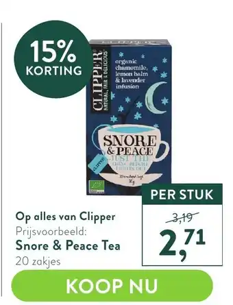 Holland & Barrett Snore & peace tea aanbieding