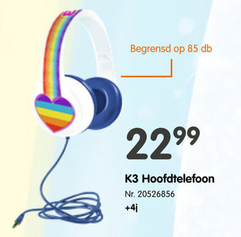 Fun K3 Hoofdtelefoon aanbieding