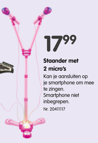 Staander met 2 micro's