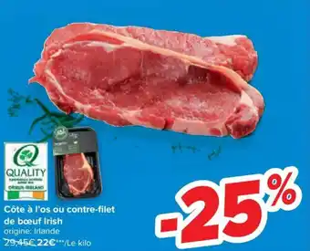 Carrefour Cote a I'os ou Contre-Filet De Boeuf Irish aanbieding