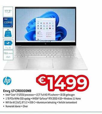Exellent Hp envy 17 aanbieding