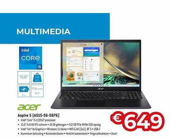Exellent Acer aspire 5 aanbieding