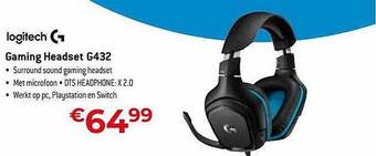 Exellent Logitech gaming headset g432 aanbieding