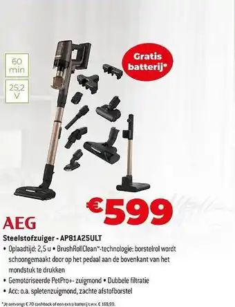 Exellent Aeg steelstofzuiger aanbieding
