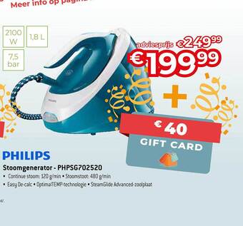 Exellent Philips stoomgenerator aanbieding