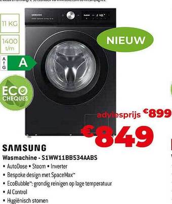 Exellent Samsung wasmachine aanbieding