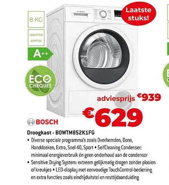 Exellent Bosch droogkast aanbieding