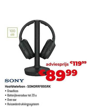 Exellent Sony hoofdtelefoon aanbieding