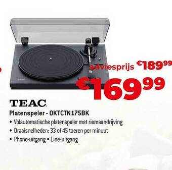 Exellent Teac platenspeler aanbieding