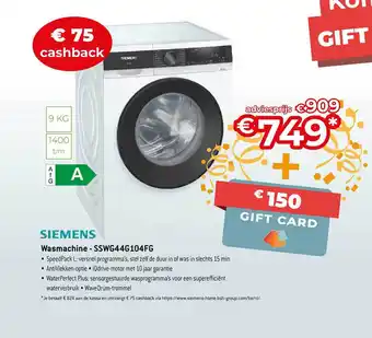 Exellent Siemens wasmachine aanbieding