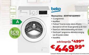 Exellent Beko wasmachine aanbieding