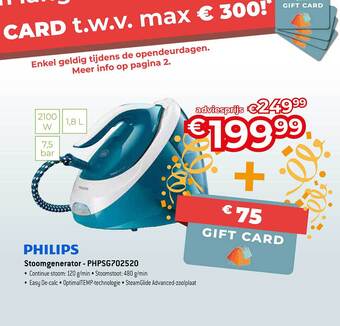 Exellent Philips stoomgenerator aanbieding