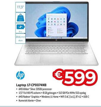 Exellent Hp laptop 17 aanbieding