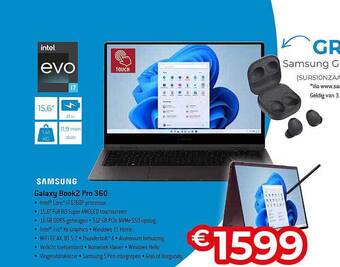 Exellent Samsung galaxy book2 pro 360 aanbieding
