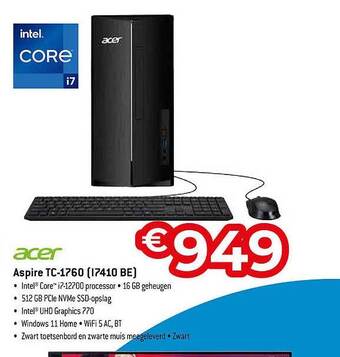 Exellent Acer aspire tc1760 aanbieding