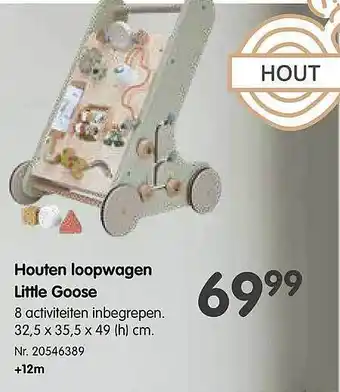 Fun Houten loopwagen little goose aanbieding