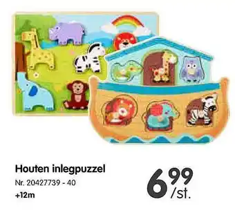 Fun Houten inlegpuzzel aanbieding
