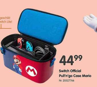 Switch official pull'n'go case mario