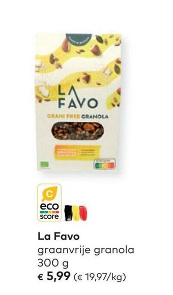 Bio Planet La favo graanvrije granola 300g aanbieding