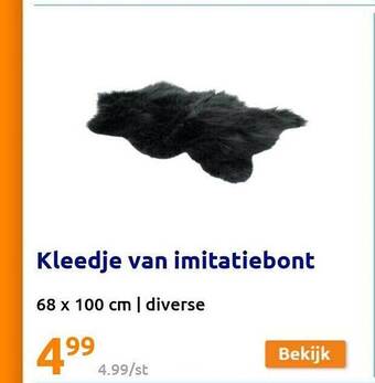 Action Kleedje van imitatiebont aanbieding
