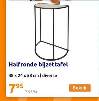 Action Halfronde bijzettafel aanbieding