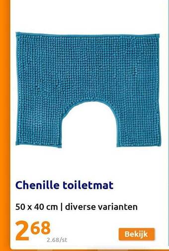 Chenille toiletmat